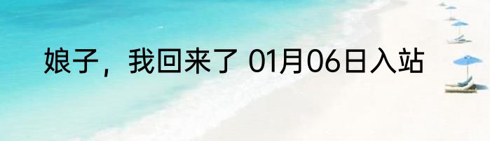 娘子，我回来了 01月06日入站