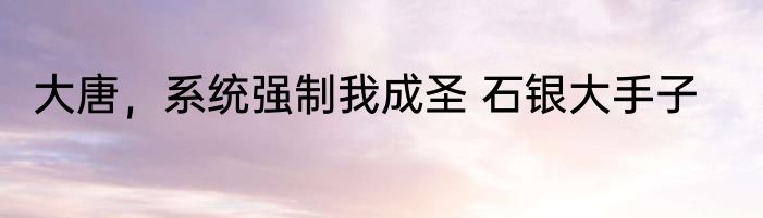 大唐，系统强制我成圣 石银大手子