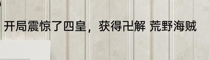 开局震惊了四皇，获得卍解 荒野海贼