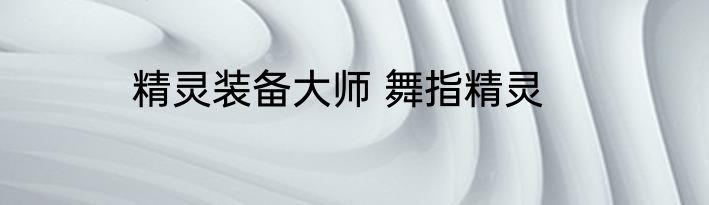 精灵装备大师 舞指精灵