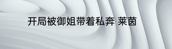 开局被御姐带着私奔 莱茵