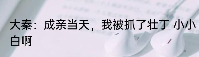 大秦：成亲当天，我被抓了壮丁 小小白啊