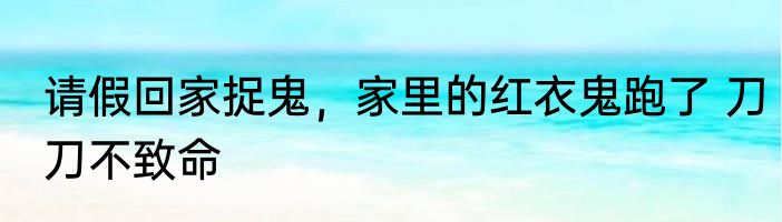 请假回家捉鬼，家里的红衣鬼跑了 刀刀不致命