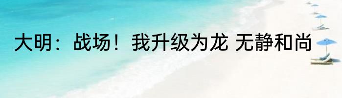 大明：战场！我升级为龙 无静和尚