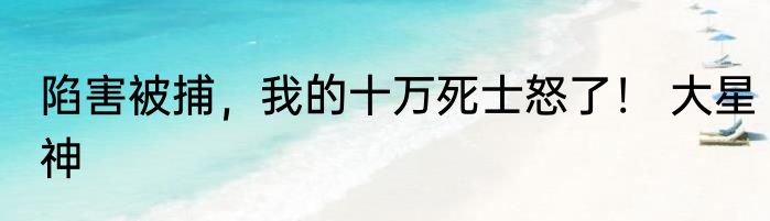 陷害被捕，我的十万死士怒了！ 大星神