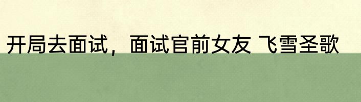 开局去面试，面试官前女友 飞雪圣歌