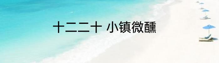 十二二十 小镇微醺