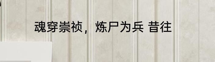 魂穿崇祯，炼尸为兵 昔往