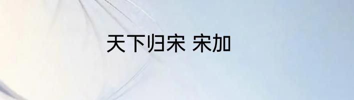 天下归宋 宋加