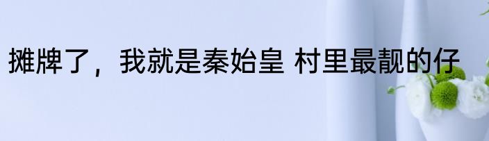 摊牌了，我就是秦始皇 村里最靓的仔