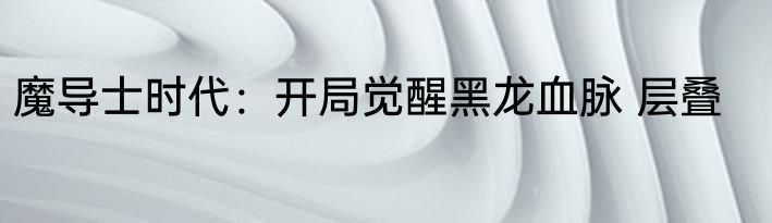 魔导士时代：开局觉醒黑龙血脉 层叠
