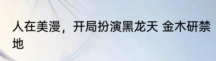 人在美漫，开局扮演黑龙天 金木研禁地