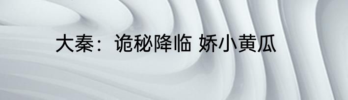 大秦：诡秘降临 娇小黄瓜