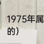 1975年属什么兔（1975年出生属什么的）