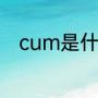cum是什么意思（cum什么意思）