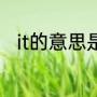 it的意思是什么（IT的定义是什么）