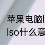 苹果电脑lso是什么意思（行车记录仪lso什么意思）
