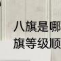 八旗是哪八旗，等级如何分（满洲八旗等级顺序及姓氏）