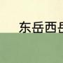 东岳西岳南岳北岳分别是什么山
