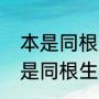 本是同根生相煎何太急什么意思（本是同根生全诗句）