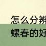怎么分辨碧螺春的好坏（怎么分辨碧螺春的好坏）