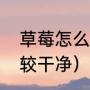 草莓怎么洗比较干净（草莓怎么洗比较干净）
