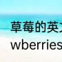 草莓的英文读音（strawberry和strawberries的区别）