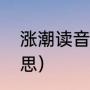 涨潮读音是什么（潮汐课文成语的意思）