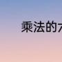 乘法的六个公式（乘法怎么写）