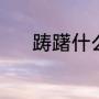 踌躇什么意思（踌躇什么意思）