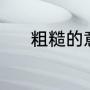 粗糙的意思是什么（粗糙读音）