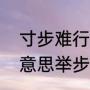 寸步难行路难行是什么意思（是什么意思举步维艰）