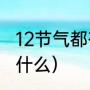 12节气都有什么（24节气中12节气是什么）