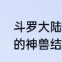 斗罗大陆两大神兽结局（万兽谱里面的神兽结局）