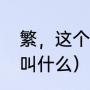 繁，这个字读什么（繁的部首念什么叫什么）