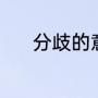 分歧的意思（分歧与争议意思）