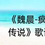 《魏晨-疯人愿》歌词（唐朝乐队的《传说》歌词）