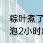 粽叶煮了再晒还是晒了再煮（干粽叶泡2小时就煮可以吗）