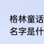 格林童话的作者是谁（格林童话作者名字是什么）