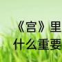 《宫》里的剧情讲的是什么（宵宫有什么重要剧情）
