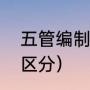 五管编制乐器（弦类和管类的乐器的区分）