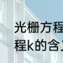 光栅方程如何判断条件满足（光栅方程k的含义）