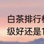 白茶排行榜前十名最好喝的茶（茶叶3级好还是1级好）