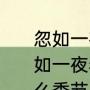 忽如一夜春风来写的是哪个季节（忽如一夜春风来，千树万树梨花开是什么季节）