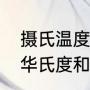 摄氏温度和华氏温度的差别是什么（华氏度和摄氏度有什么区别）