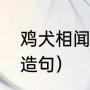鸡犬相闻什么意思（鸡犬相闻的意思造句）