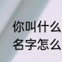 你叫什么名字神回复（人家叫我叫他名字怎么回答）