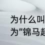 为什么叫锦马超（刘备为什么称马超为“锦马超”）