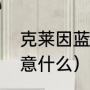克莱因蓝代表什么寓意（克莱因蓝寓意什么）