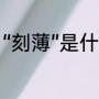 “刻薄”是什么意思（刻薄是什么意思）
